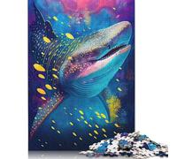 1000 Piece The Peaceful Whale Shark Adult Puzzles Puzzle for Adults And Teenager Jigsaw Puzzles for Adults Educational Game Challenge Toy 1000pcs (75x50cm)