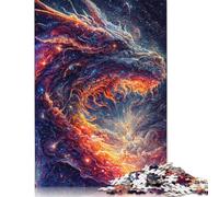 1000 Piece The Rainbow Dragon 2 Square Puzzles for Adults And Wooden Puzzles Family Activity 1000pcs (75x50cm)