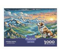 1000 Piece The Saint Bernard Jigsaw Puzzles for Adults Educational Games Jigsaw Puzzle Home Decoration for Men Women Elders Seniors 70x50cm/1000pcs