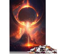 1000 Piece The Sun Eclipse Jigsaw Square Puzzle for Adults & Wooden Puzzles Educational Game Challenge Toy 1000pcs (75x50cm)