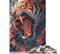 1000 Piece The Tigers Head Roars Creative Square Jigsaw Puzzles for Adults & Paper Puzzles Educational Toys 38x26cm/1000pcs