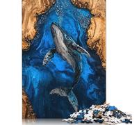 1000 Piece The Whales Song Resin Art Puzzles for Adults Paper Puzzles Educational Game for Children As A 38x26cm/1000pcs