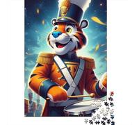 1000 Piece Tiger Drumming Adult Puzzles Wooden Puzzle for Adults Educational Game Challenge Toy 1000pcs (75x50cm)