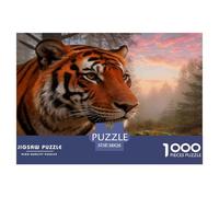 1000 Piece Tiger Jigsaw Puzzle for Adults - A Mindful Challenge, Family Game, Woods Jigsaws, Decoration Gifts 38x26cm/1000pcs