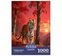 1000 Piece Tiger Jigsaw Puzzle for Adults - Challenging Game, Maple Forest Valley Puzzles, Decoration Gifts 70x50cm/1000pcs