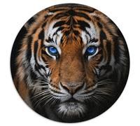 1000 Piece Tiger Jigsaw Puzzles for Adults Kids Challenge High Difficulty Game Decoration Blue Eyed Tiger Closeup Puzzles Unique Gift 1000pcs (67.5x67.5cm)