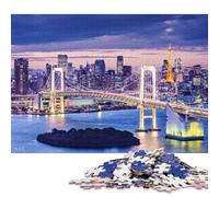 1000 Piece Tokyo Japan City Night Adult Jigsaw Puzzle Puzzle Jigsaws for Adults Teenagers Age 12+ 1000pcs (75x50cm)