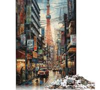 1000 Piece Tokyo Urban Energy Japan Puzzles for Adults Wooden Puzzles Educational Games For Kids 1000pcs (75x50cm)