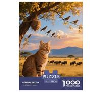 1000 Piece Tonkinese Jigsaw Puzzles for Adults Kids Challenging Game Educational Toy Decoration Cat African Savannah Jigsaws Birthday Gifts 38x26cm/1000pcs