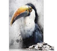 1000 Piece Toucan Beauty Watercolor Jigsaw Puzzles for Adult Teenagers Wooden Puzzle for Adults And Teenager Puzzle for Adults And Teenager 1000pcs (75x50cm)