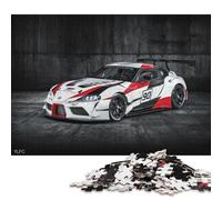1000 Piece Toyota Supra Race Car Jigsaws for Adults Wood Puzzle Jigsaws Educational Game Challenge Toy 1000pcs (75x50cm)