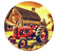 1000 Piece Tractor Game Puzzle Great Gift for Adults Challenging Games Home Decoration Agricultural Tools Jigsaw Puzzle for Women Men Adult 1000pcs (67.5x67.5cm)