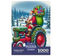 1000 Piece Tractor Game Puzzle Great Gift for Adults Challenging Games Home Decoration Brainteasing Agricultural Tools Jigsaw Puzzle for Adults And Kids 52x38cm/1000pcs