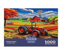 1000 Piece Tractor Game Puzzle Great Gift for Adults Educational Games Home Decoration Brainteasing Agricultural Tools Jigsaw Puzzle for Adults 70x50cm/1000pcs