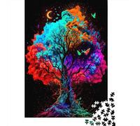 1000 Piece Tree Colorful10 Jigsaw Puzzles for Adults Wooden Puzzle for Adults And Teenager Educational Puzzle 1000pcs (75x50cm)