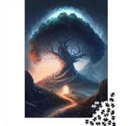 1000 Piece Tree Magic Landscape Jigsaw Puzzles for Adults Jigsaw Puzzles Educational Game Challenge Toy 1000pcs (38x26cm)