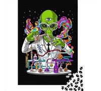 1000 Piece Trippy Alien 0 Jigsaw Puzzle for Adult Teenagers Christmas Eve Gifts 1000pcs (75x50cm)
