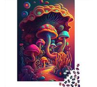 1000 Piece Trippy Mushrooms 2 Jigsaw Puzzlesfor Adults Puzzle Jigsaws for Adults Unique Home Decor And Gifts 1000pcs (38x26cm)