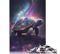1000 Piece Turtle In Space Square Puzzles for Adults & Wooden Puzzles Educational Game 1000pcs (75x50cm)