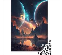 1000 Piece Twin_Planets_Landscape Puzzles for Adults Wooden Puzzles Educational Games For Kids 1000pcs (75x50cm)