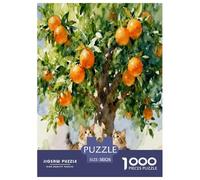 1000 Piece Two Cute Cats Jigsaw Puzzle for Adults Kids - Family Fun, Family Happy Game, Orange Tree Puzzles, Decoration Birthday Gifts 38x26cm/1000pcs