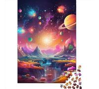 1000 Piece Universe Planet Puzzles for Adults Wooden Puzzles Educational Games For Kids 38x26cm/1000pcs
