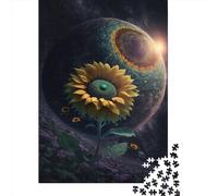 1000 Piece Universe Sunflower854 Jigsaw Puzzlesfor Adults Puzzle Jigsaws for Adults Unique Home Decor And Gifts 1000pcs (75x50cm)