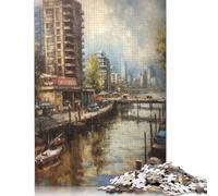 1000 Piece Vancouver Charm Canada Jigsaw Puzzle for Adult Teenagers Wooden Puzzles for Adults Puzzles For Family Fun & Game Night 300pcs (40x28cm)