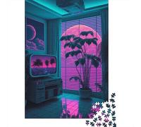 1000 Piece Vaporwave Aesthetics Jigsaw Puzzles for Adults Puzzles Learning Educational Toys 1000pcs (75x50cm)