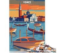 1000 Piece Venice at Dusk Adult Jigsaw Puzzle Puzzles for Teenagers Gifts Sustainable Puzzle for Adults | Games 38x26cm/1000pcs