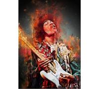 1000 Piece Viage Singer Guitarist Jim Hendrix Poster For Adults Family Educational Toys 26x38cmJ093