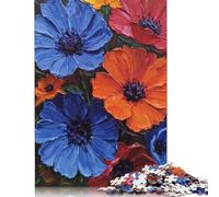 1000 Piece Vibrant Flower Bouquet Jigsaw Puzzles for Adult Teenagers Wooden Puzzle Adult Jigsaw Puzzle Puzzle for Adults And Teenager 1000pcs (75x50cm)