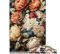 1000 Piece Vibrant Flowers Jigsaw Puzzles for Adults Puzzle Jigsaws for Adults& Teenagers Age 12 Years Up 1000pcs (38x26cm) <