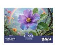 1000 Piece Violet Game Puzzle Great Gift for Adults Challenging Games Home Decoration Flower Jigsaw Puzzle for Women Men Adult 70x50cm/1000pcs