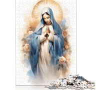 1000 Piece Virgin De Guadalupe Painting Jigsaw Puzzles for Adults Paper Puzzle for Adults And Teenager Educational Puzzle 1000pcs (75x50cm)