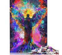 1000 Piece Vivid Abstract Angel Square Puzzles for Adults And Wooden Puzzles Family Activity 1000pcs (75x50cm)