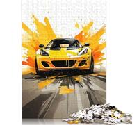 1000 Piece Warm Car Watercolor Style Jigsaw Puzzles for Adults Wood Puzzle Jigsaws for Adults 1000pcs (75x50cm)