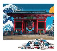 1000 Piece Wave at The Gate Jigsaw Puzzles for Adult Puzzle Jigsaws for Adults Age 14+ 1000pcs (75x50cm)
