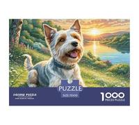 1000 Piece Welsh Terrier Jigsaw Puzzle Challenge High Difficulty for Adults Home Decoration Educational Game Age 12+ for Adults 70x50cm/1000pcs
