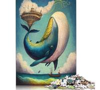 1000 Piece Whale Incredible Puzzles for Adults & Paper Puzzles Educational Puzzle Family Game 38x26cm/1000pcs
