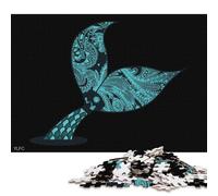 1000 Piece Whale Mermaid Fisherman Or Square Puzzles for Adults & Paper Puzzles Educational Game 38x26cm/1000pcs