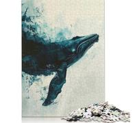 1000 Piece Whale Painting Art Jigsaw Puzzles for Adults Paper Puzzle for Adults And Teenager Educational Puzzle 1000pcs (38x26cm)
