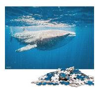 1000 Piece Whale Shark Biggest Fish Creative Square Jigsaw Puzzles for Adults & Wooden Puzzles Educational Toys 1000pcs (75x50cm)