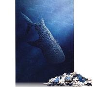 1000 Piece Whale Shark Graceful Giant Puzzles for Adults & Paper Puzzles Educational Puzzle Family Game 38x26cm/1000pcs