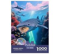 1000 Piece Whale Shark Jigsaw Puzzle for Adults - Family Fun, Family Game, Coral Canyon Puzzle, Decoration Unique Gift 38x26cm/1000pcs