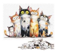 1000 Piece Whiskered Wonders A Cat Gathering Jigsaw Puzzles for Adults Puzzle Jigsaws for Adults& Teenagers Age 12 Years Up 1000pcs (75x50cm) <