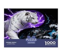 1000 Piece White Tiger Jigsaw Puzzle for Adults & Kids - Family Fun, Family Game, Turtle Jigsaws, Decoration Gifts 70x50cm/1000pcs