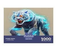 1000 Piece White Tiger Jigsaw Puzzles for Adults Gifts Family Challenging Toys Home Decoration Wildlife Jigsaw Puzzle for Women Men Adult 70x50cm/1000pcs