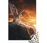 1000 Piece Winged Leopard Jigsaw Puzzle for Adult Teenagers Wood Jigsaw Puzzles Educational Game Challenge Toy Birthday Gifts 1000pcs (75x50cm)