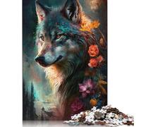 1000 Piece Wolf Art Series Style 10 Adult Jigsaw Puzzle Puzzle Jigsaws for Adults Jigsaw Puzzles for Adults Educational Game Challenge Toy 38x26cm/1000pcs